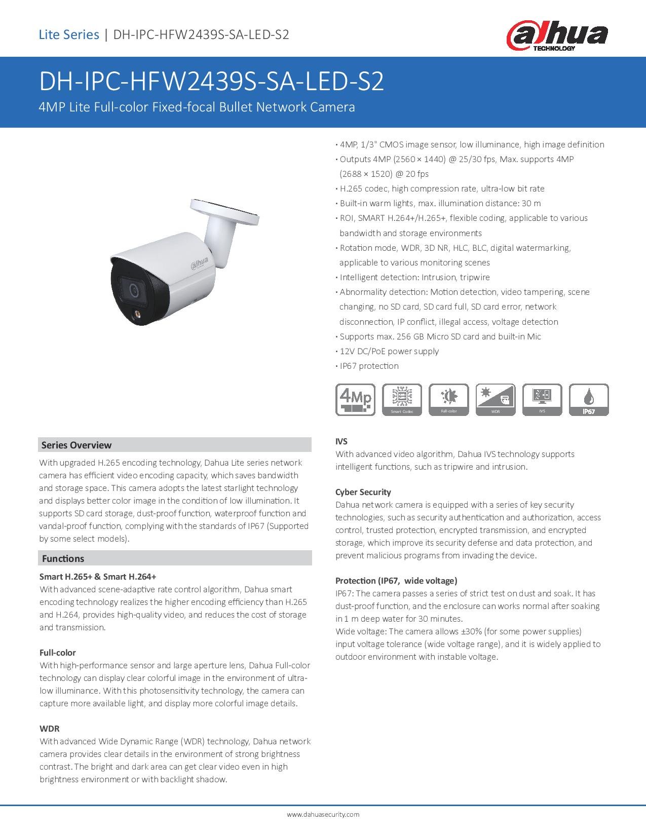 Dahua IPC-HFW2439S-SA